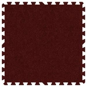 Groovy Mats Burgundy 24 in. x 24 in. Comfortable Carpet Mat (100 sq.ft. / Case) GYCCMBY