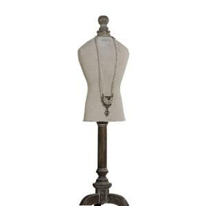 Home Decorators Collection Fashionista 25.5 in. H x 10 in. W Beige Paris Jewelry Mannequin 0401010420