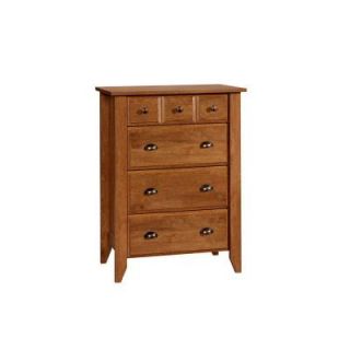 SAUDER Shoal Creek Collection Oiled Oak 4 Drawer Chest 410288