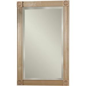 NuTone Soho 17.188 in. W x 27.438 in. H x 5.25 in. D Recessed Mirrored Medicine Cabinet Maple Frame 850MX