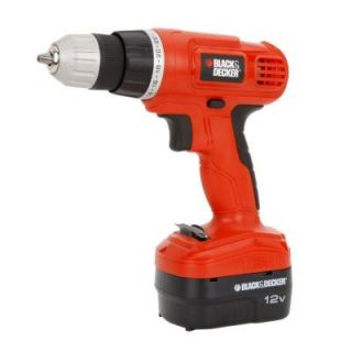 BLACK & DECKER 12 Volt Ni Cad 3/8 in. Cordless Drill with Soft Grips GCO1200C
