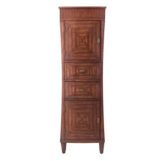 Home Decorators Collection Fuji 67 1/2 in. H x 22 in. W Linen Cabinet in Old Walnut 1586400890