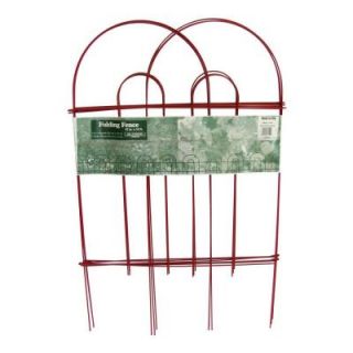 Glamos Wire Products 32 in. x 10 ft. Galvanized Steel Red Folding Garden Fence (10 Pack) 770150