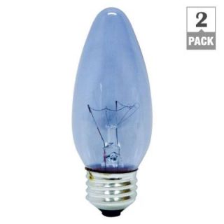 GE Reveal 40 Watt Incandescent B13 BC Blunt Tip Decorative Ceiling Fan Light Reveal Bulb (2 Pack) 40BM/RVL/CD2 TP6
