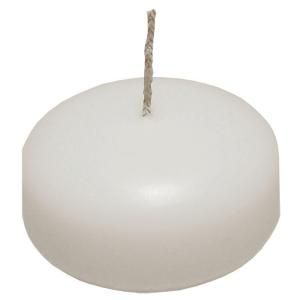 Lumabase Small White Floating Wax Candles (Box of 12) 75012
