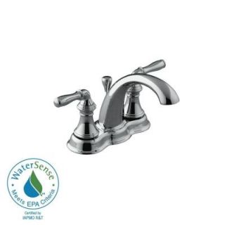 KOHLER Devonshire 4 in. 2 Handle Mid Arc Bathroom Faucet in Polished Chrome K 393 N4 CP