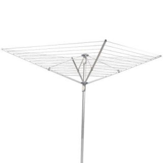 Household Essentials Umbrella Dryer Aluminum 2 Piece Pole, 12 Line 192 ft. Drying Space 1710