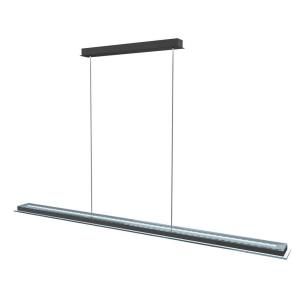 Eglo Mysterio 7 Light Black Linear LED Pendant with Remote Control 91079A