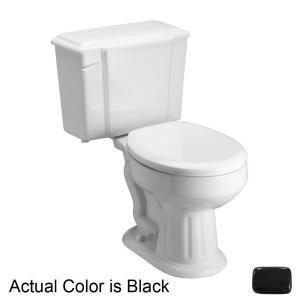 Pegasus Vicki 2 Piece 1.6 GPF Round Toilet in Black 2 524BL