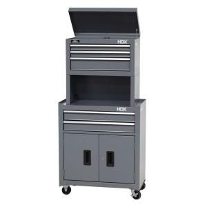HDX 5 Drawer Tool Chest and Cabinet Combo with Riser C 295BRD