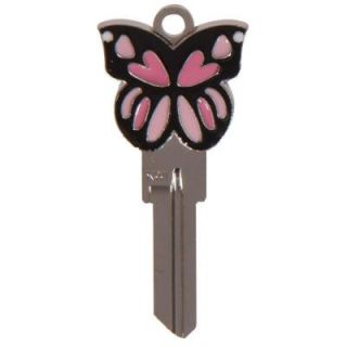 The Hillman Group #66 Blank 3D Butterfly Theme Key 87508
