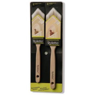 Styletto 2 in. and 2 1/2 in. Trimming and Edging Paint Brush Set 00039