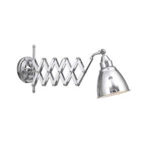 Home Decorators Collection 1 Light 9.5 in. Chrome Accordian Swing Arm Lamp 1011200250
