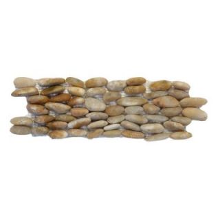 Solistone Standing Pebbles Crown 4 in. x 12 in. Natural Stone Pebble Wall Tile (5 sq. ft./case) 3001su