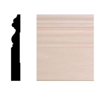 House of Fara 29/64 in. x 3 in. x 96 in. Hardwood Victorian Base Moulding 239