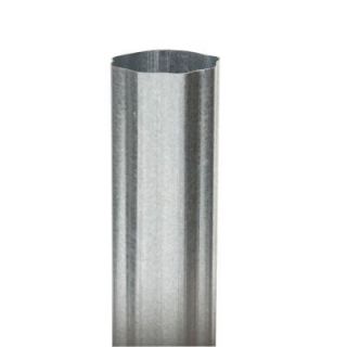 Amerimax Home Products 3 in. Round Corrugated Galvanized Downspout 4001600120