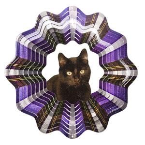 Iron Stop 10 in. Black Cat Wind Spinner D451 10