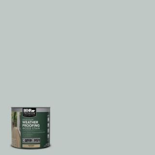 BEHR Premium 8 oz. #SC365 Cape Cod Gray Solid Color Weatherproofing Wood Stain Sample 501116