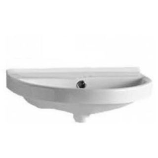 Whitehaus China Series Wall Mounted Bathroom Sink in White LU004 WH