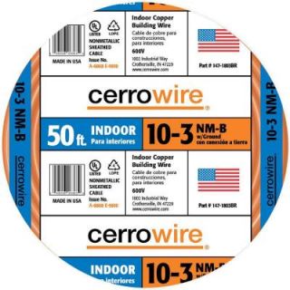 Cerrowire 50 ft. 10/3 NM B Wire 147 1803BR