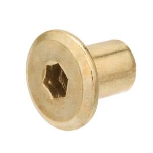 1/4 x 12mm Connecting Cap Nut Brass 50238