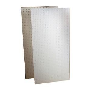 Triton Products DuraBoard (2) 24 in. x 48 in. x 1/4 in. White Polypropylene Pegboards w/ 9/32 in. Hole Size and 1 in. O.C. Hole Spacing DB 2