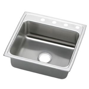 Elkay Pacemaker Top Mount Stainless Steel 22x19 1/2x7.25 3 Hole Single Bowl Kitchen Sink PSRQ22193