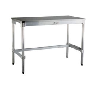 New Age Work Table w/ Crossrails & 16 Gauge Stainless Top, 36x30 in, Aluminum