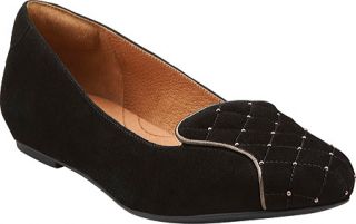 Womens Clarks Valley Isle   Black Suede Flats