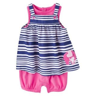 Just One YouMade by Carters Girls Jumper and Bodysuit Set   Pink/Blue 6 M