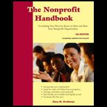 Nonprofit Handbook Everything You Need to Know to Start and Run Your Nonprofit Organization