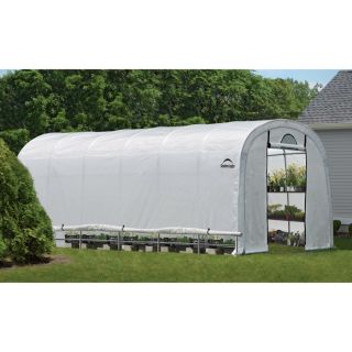 ShelterLogic GrowIT Heavy Duty Round Greenhouses   12ft.W x 24ft.L x 8ft.H,