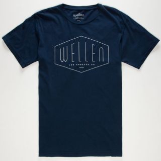 Hexagon Mens T Shirt Navy In Sizes Small, Medium, X Large, Large For Men
