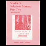 University Calculus Elements with Early Transcendentals  Solution Manual, Pt. 2