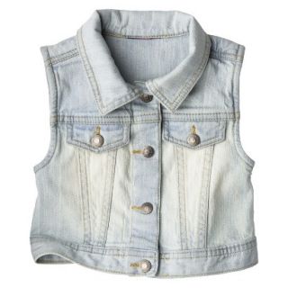 Genuine Kids from OshKosh Infant Toddler Girls Light Denim Vest   Blue 5T