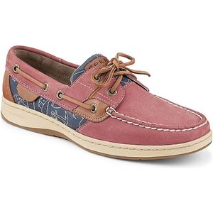 Sperry Top Sider Womens Bluefish 2 Eye Washed Red Whale Shoes, Size 7 M   9266602