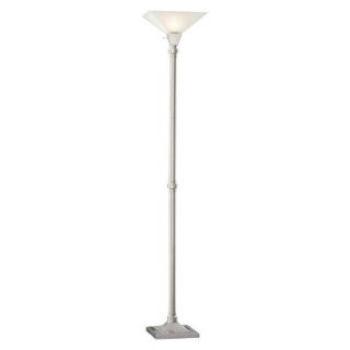 Threshold Square Nickel Torch with Glass Shade