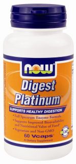 NOW Foods   Digest Platinum Healthy Digestion Support   60 Vegetarian Capsules