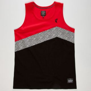 Alpha Mens Tank Black/Red In Sizes Small, Large, Medium,
