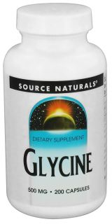Source Naturals   Glycine 500 mg.   200 Capsules