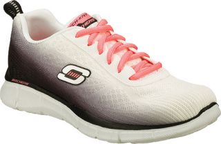 Womens Skechers Equalizer Oasis   White/Black Sneakers