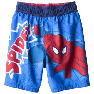 Spider Man Toddler Boys Swim Trunk   Blue 3T