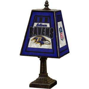 Baltimore Ravens Art Glass Table Lamp