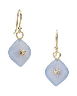 Simone Lavender Chalcedony/Diamond Earrings