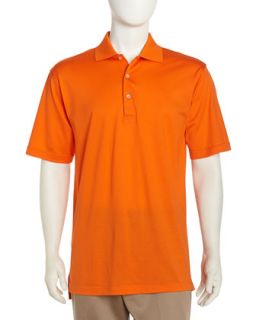 Short Sleeve Solid Jersey Polo, Ora