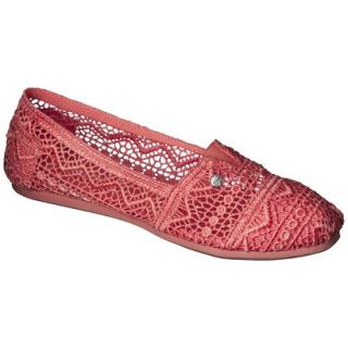 Womens Mad Love Lydia Crocheted Loafers   Coral 9
