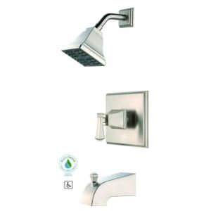 Pegasus Exhibit Single Handle 1 Spray Tub and Shower Faucet in Brushed Nickel 873 W104