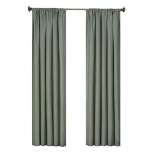 Eclipse Kendall Blackout Stone Blue Curtain Panel, 84 in. Length 10707042X084STB