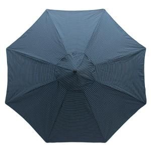 11 ft. Patio Umbrella in Midnight Stripe 9111 01003200