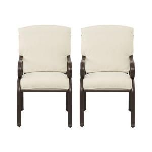 Martha Stewart Living Cedar Island All Weather Wicker Patio Dining Chair with Bare Cushion (2 Pack) DY4035CHRS